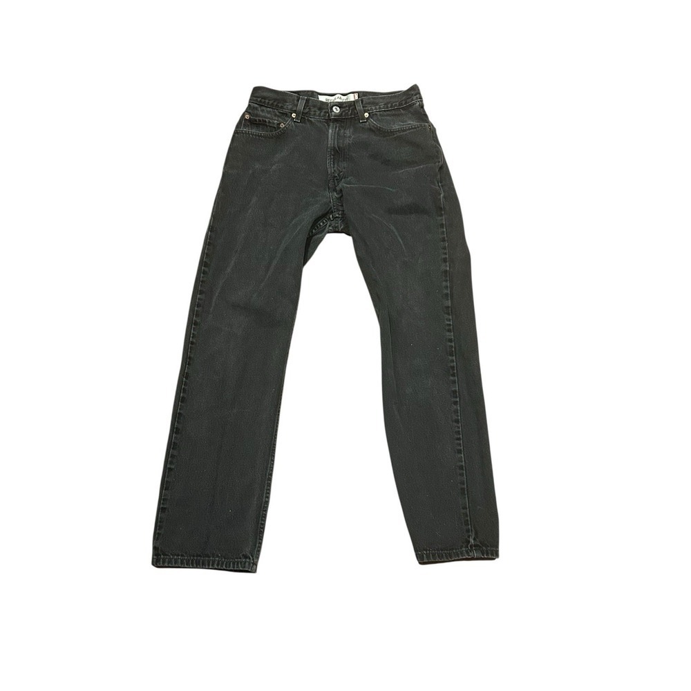 VTG Levis 505 Black Denim Jeans - Men 33x30 Regular Fit 100% Cotton Y2K Vintage